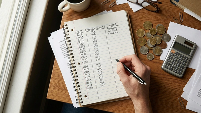 Carnet de notes avec suivi de paris et résultats